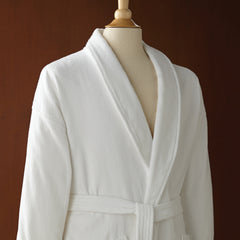Le Montreux Combed Cotton Velour Robe with Shawl Collar